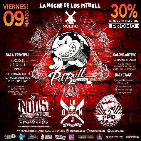 CrestaMetalica's tweet photo. #09Mar | @ElMolinoCcs | #LaNocheDeLosPitbull | @NODSCrew | @PPDetenidos | #LBQNJ | #Caracas | 9:00pm | https://t.co/7OqvDJqYD5 https://t.co/IInpqmOpql