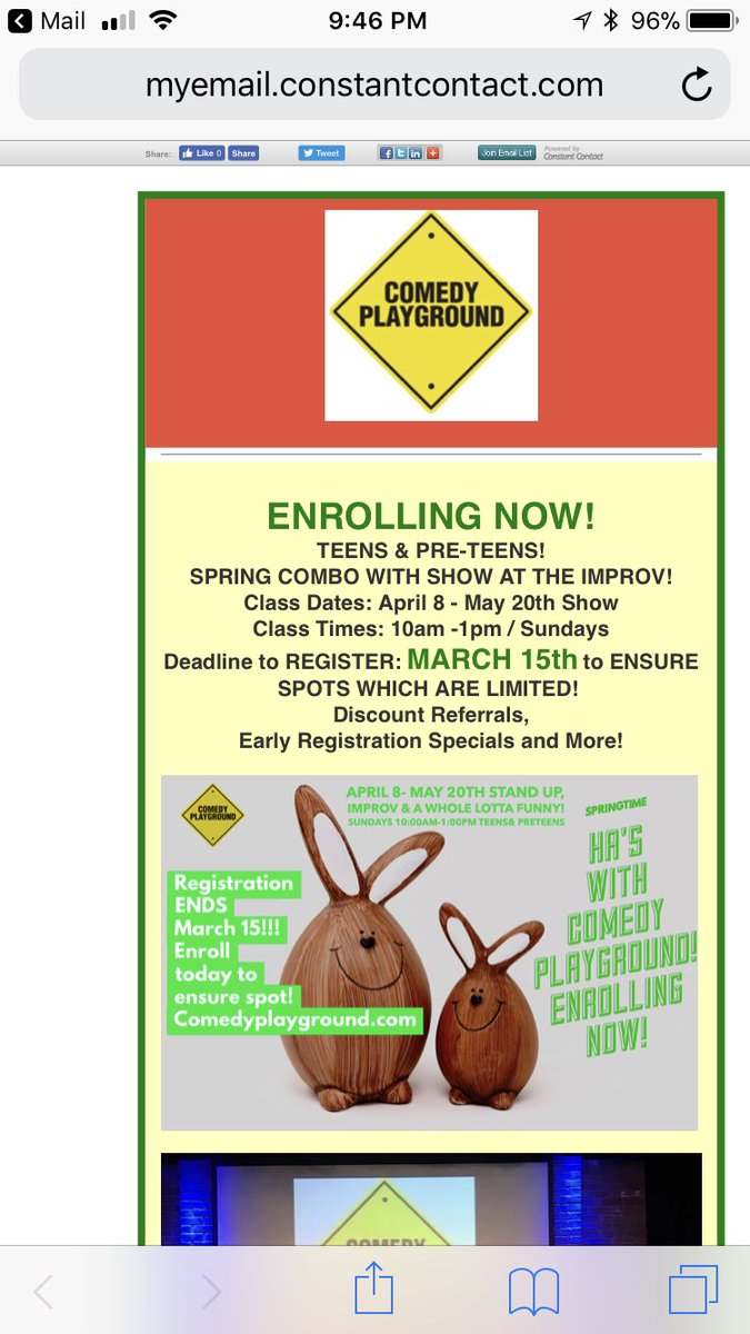 TeenComics's tweet photo. Ok folks ENROLLING NOW!
Teens & Preteen Comedy COMBO Deadline to register MARCH 15! Limited spots!
E:susanna@comedyplayground.com #teens #preteens #standup #improv #actors #nonactors #comedy #hollywood #fun #funnies #laparents #youngsctors #express https://t.co/1BATPkQqgw