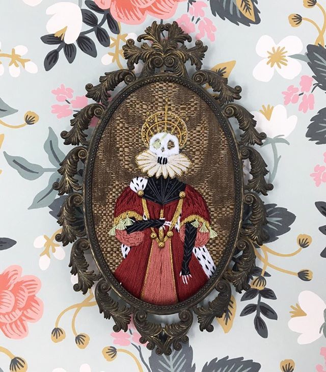fearsomebeast's tweet photo. One of my favorite pieces from 2017.
.
.
.
.
.
.
.
.
If you’d like to see more skull embroidery in your daily feed follow my hashtags! #FearsomeBeast #FearsomeBeastEmbroidery #KatherineWalshEmbroidery
.
.
#embroideryinstaguild #beautifulbizzare #createev… https://t.co/kc9Ap2bblJ https://t.co/VAYzQWKXSA