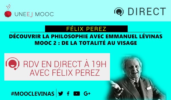 uneej's tweet photo. C'est parti pour le direct avec le professeur Félix Pérez qui répond aux questions des participants du #mooclevinas. Suivez-le ici : https://t.co/gX2IMYVV3o #direct #live #mooc #levinas #uneej #philosophie https://t.co/MVkMcSJyQn