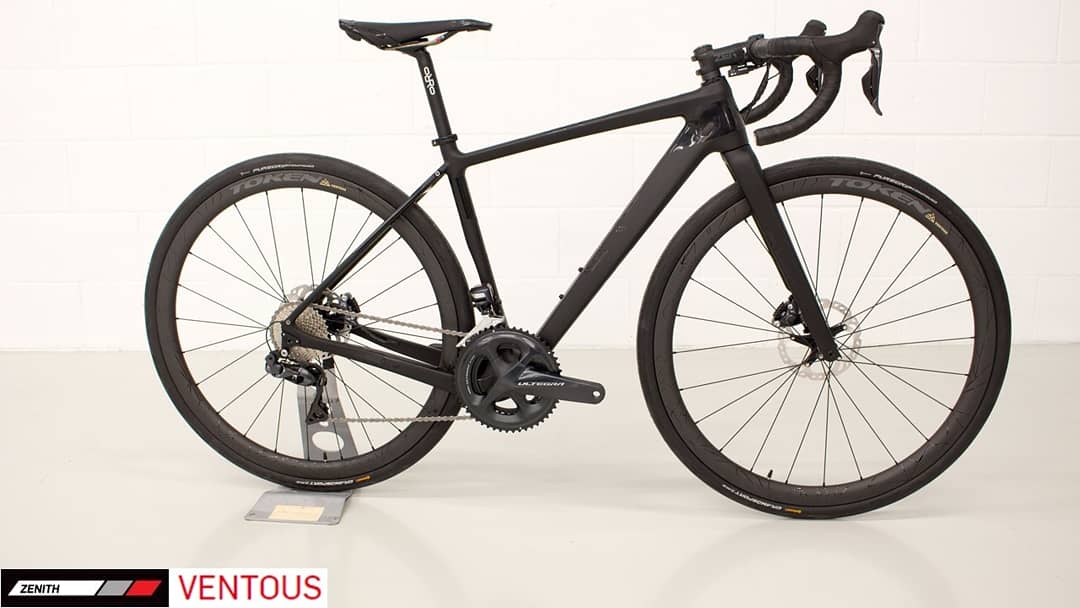 TokenProducts's tweet photo. Slick ride in black with Token's Ventous 36mm rim @IrideUK @OrroBikes @PrologoOfficial @RideShimano @ShimanoROAD #tokenproducts #tokenwheels #ventous #cycling #roadcycling #cycleinstyle https://t.co/mZbO0anGDF
