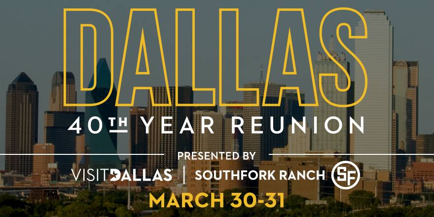 Don't forget to purchase your tickets for the Dallas 40th Reunion so you can hear country star <a href="/NealMcCoy/">Neal McCoy</a> perform at our amazing venue, eat, drink, and play some trivia sponsored by <a href="/DallasFilm/">DallasInternationalFilmFestival</a> #Dallas #Dallas40thReunion