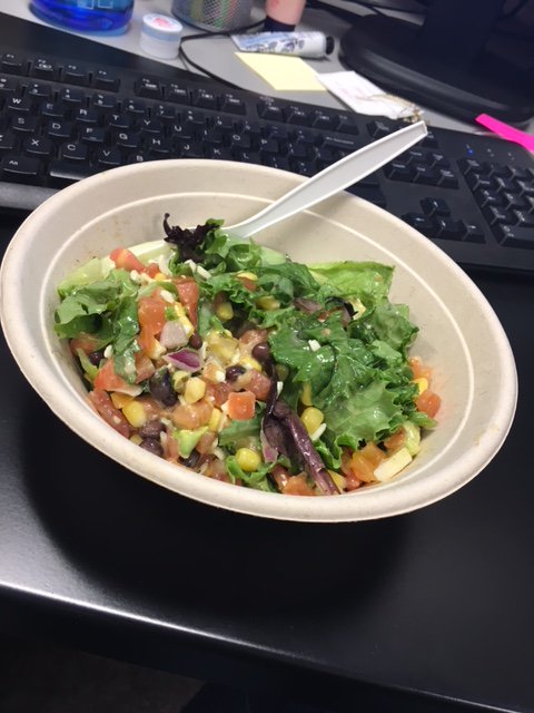 svmccaffrey's tweet photo. @FreshiiWeberN you guys killed my lunch vibe today :( The fiesta salad is my go- to and it was terrible enough today to share my disappointed feedback #lunchboxletdown https://t.co/NNscp8chUd