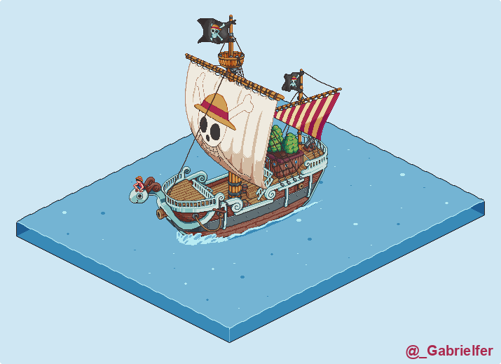_Gabrielfer's tweet photo. Don't we all miss Merry? #OnePiece #pixelart #fanart #vacaroxa https://t.co/OL6w1MDU6N