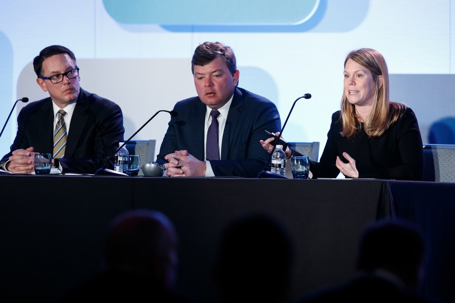 MFinancialGroup's tweet photo. Ken Knox, Caroline McKay, and Trevor Hamilton provide guidance on inherited policy issues faced by Advisors. #2018NAC photo: @LILAPHOTO https://t.co/iBaUoIXCxS