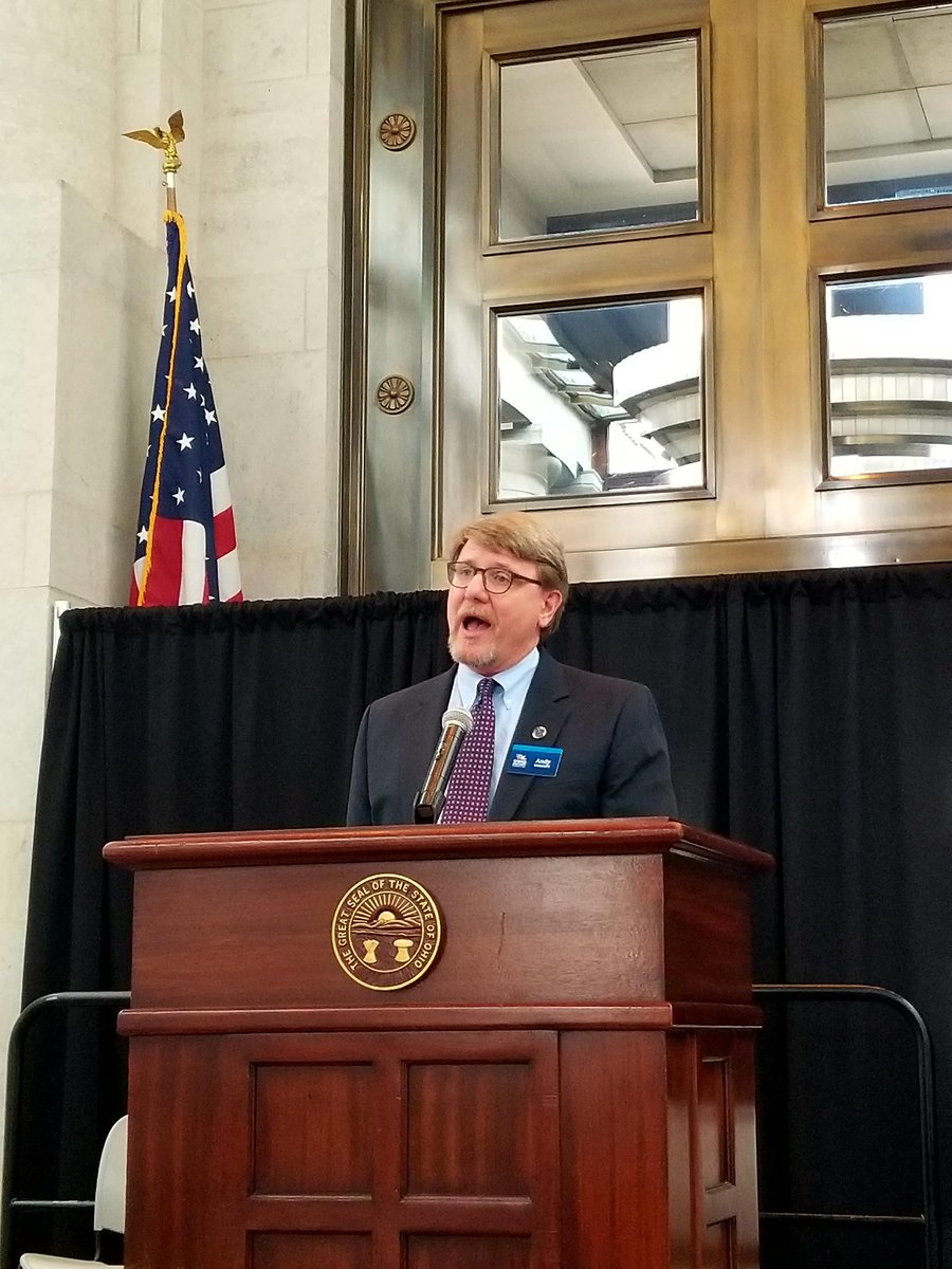 OhioMuseums's tweet photo. @OhioHistory's #HistoryFund @ajverhoff getting ready to give out those #HistoryFund Big Checks! #SHD2018 #museumsadvocacy #SpeakUpOhio https://t.co/Z5elB4hwMH