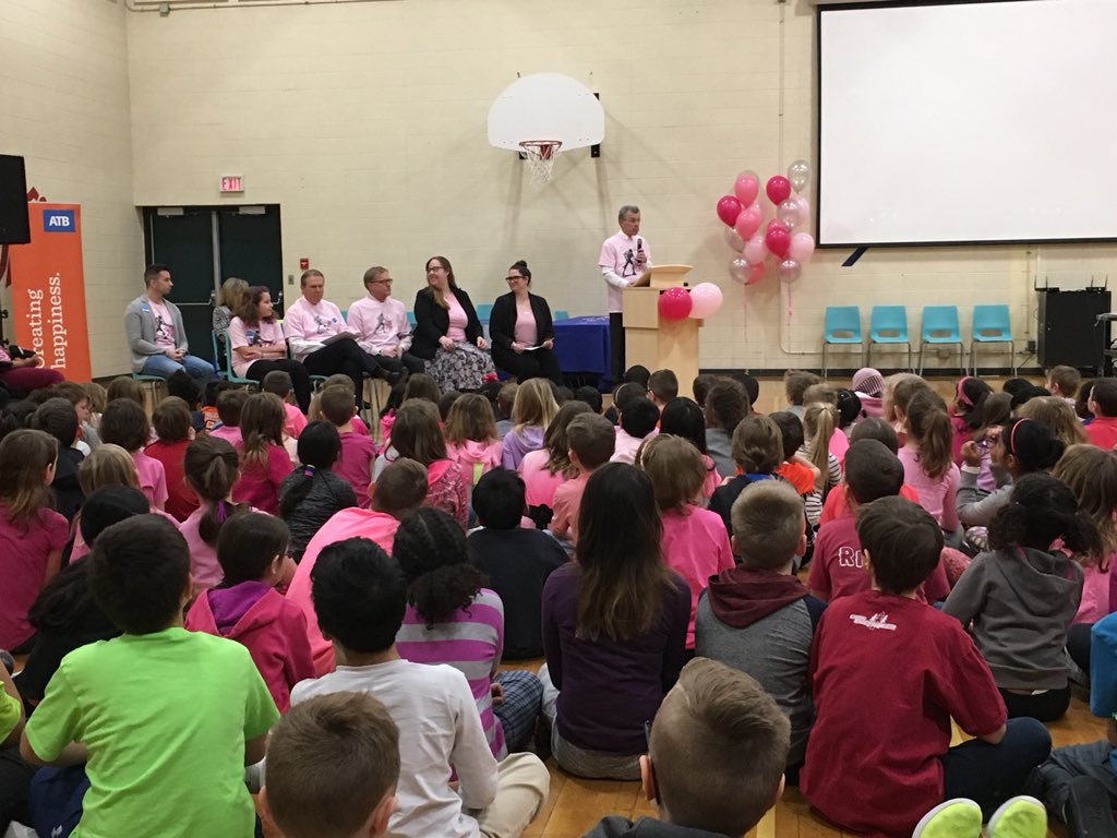I was so pleased to join students and my colleague <a href="/ChristinaNDP/">Christina Gray</a> at Greenview School today to celebrate Pink Shirt Day. Our government will continue to make our schools a safe place for all students #PinkShirtDay