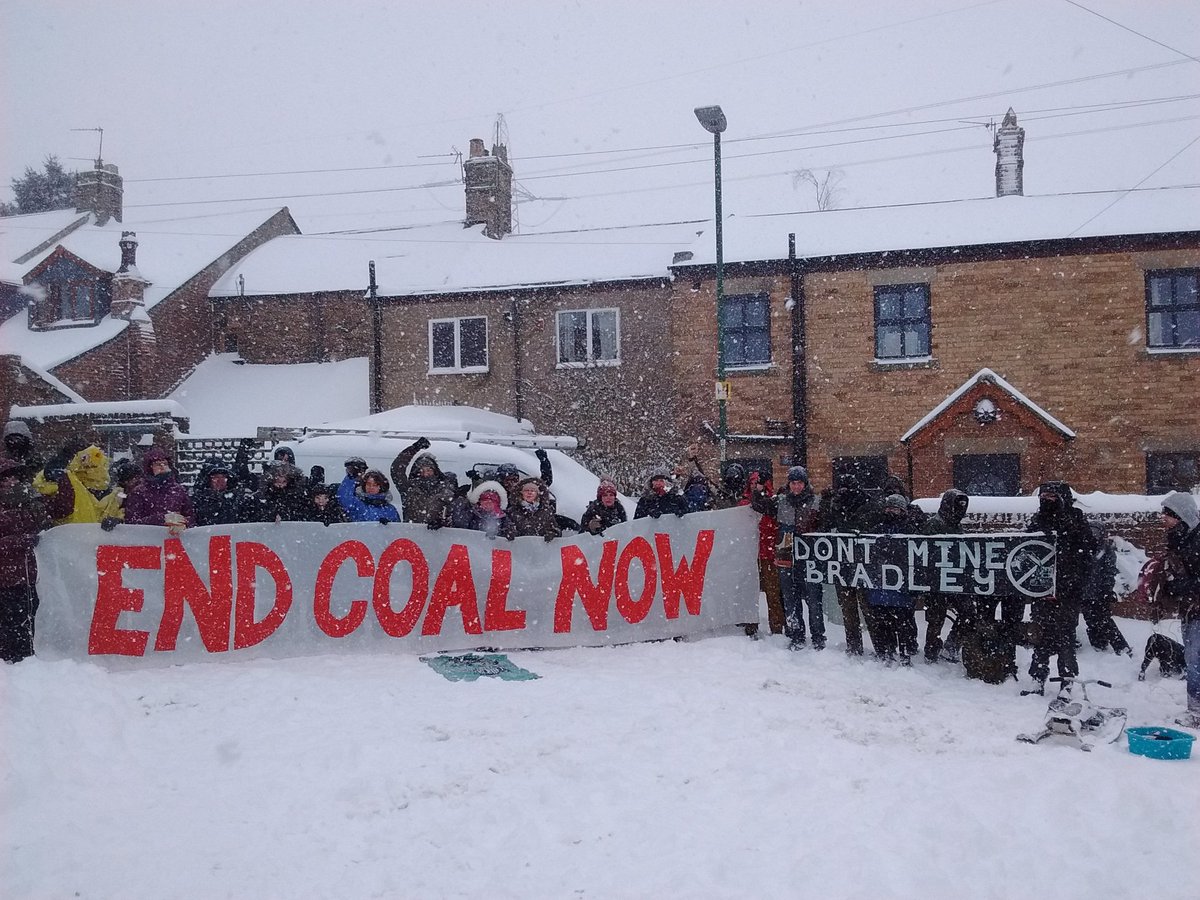 A wintery walk with locals in Dipton around the Banks coal mine which they might start trying to mine any day now. <a href="/sajidjavid/">Sajid Javid</a> revoke the planning application now #endcoalnow #powerpastcoal