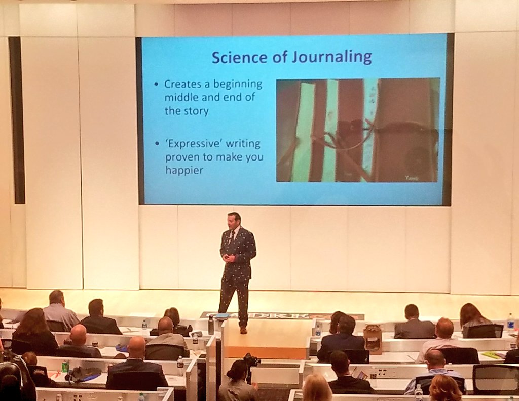 melanietc's tweet image. In his best Pac-Man suit, @yaniksilver goes analog at #CADREcon with his journaling! #cadredc