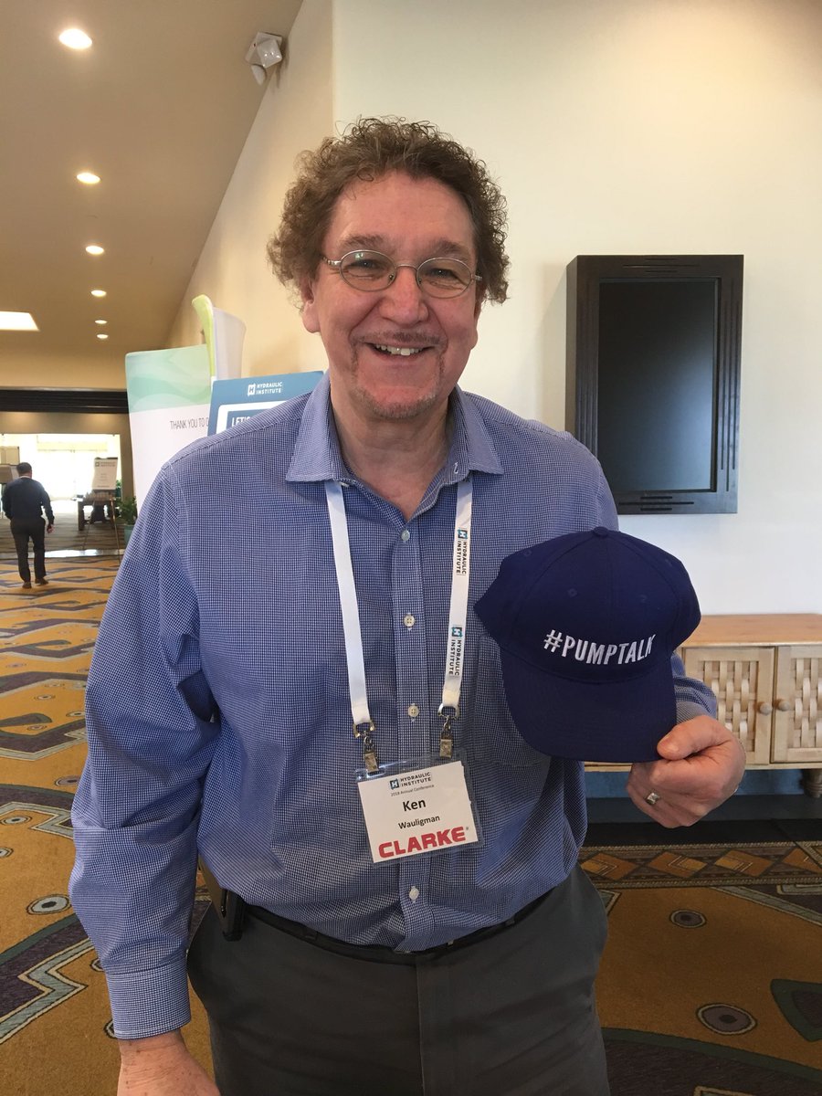 HIpumps's tweet photo. Another happy recipient of a #PumpTalk hat! #HIAnnual18 #GetSocialHI @empoweringbrand #ClarkeFireProtection @EmpoweringPumps https://t.co/moWTEAA56S
