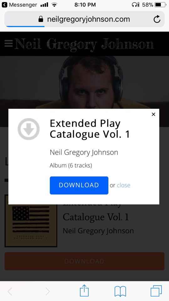 NeilGregJohnson's tweet photo. Thanks all of the people who contributed financially to the creation of my new e.p.
It felt so good to send out your downloads yesterday!
#youbelievedinme #thanksforbelieving
#neilgregoryjohnson
#extendedplaycataloguevol1 https://t.co/wKPsHU4CYm