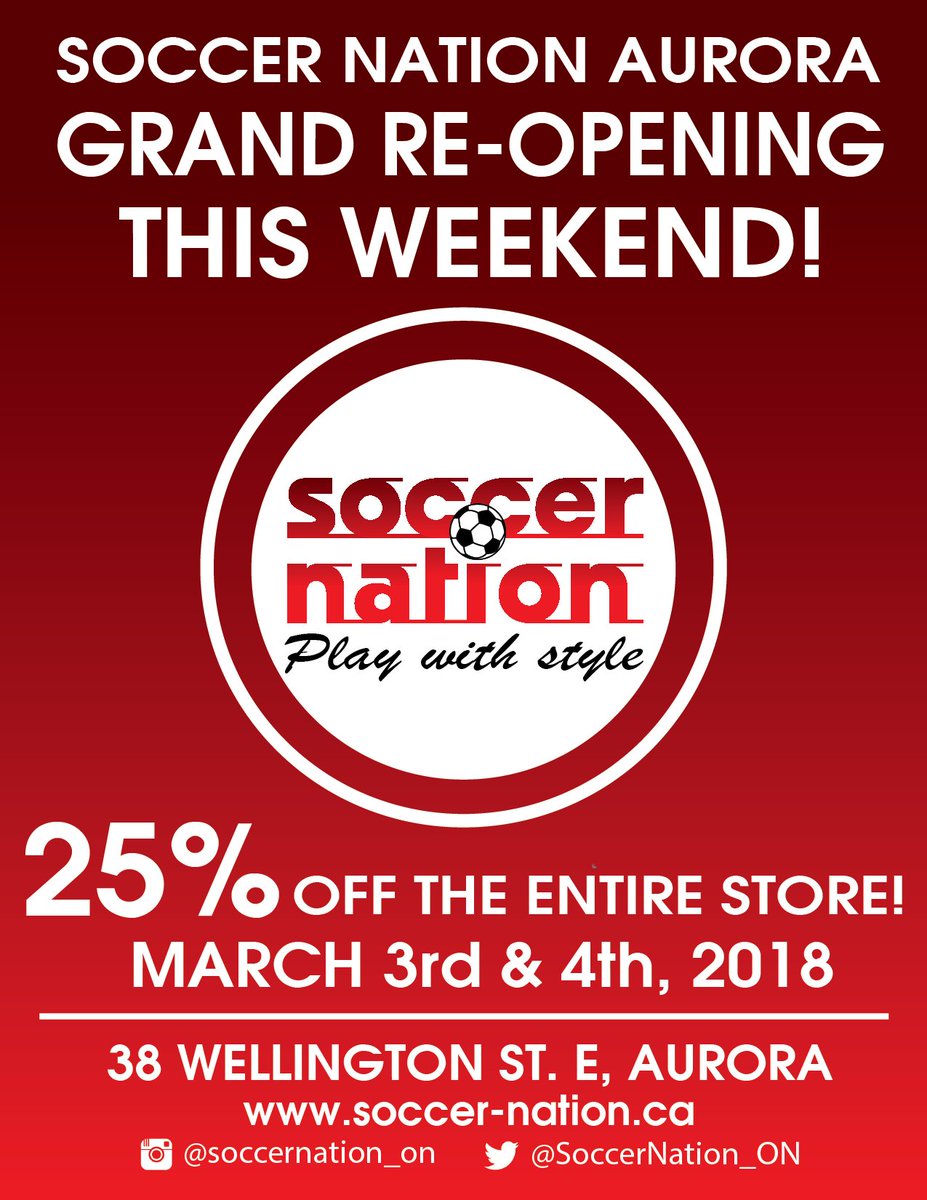 NewmarketSoccer's tweet photo. WE ARE SO EXCITED ABOUT THIS... #Welcomeback @SoccerNation_ON . Time for us to get our shop on... #shoptilwedrop #newkits #newcleats #newerrything ⚽️🛍️ https://t.co/5XLdysiuFG