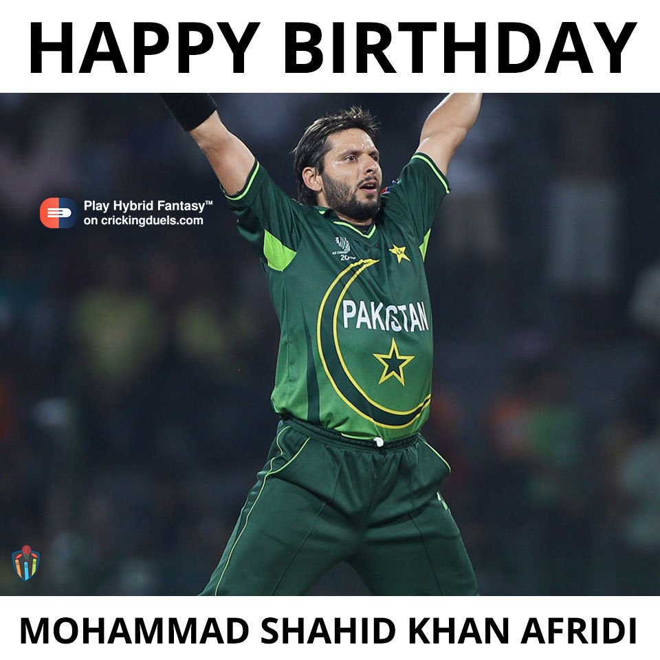 Happy birthday, Shahid Afridi! 