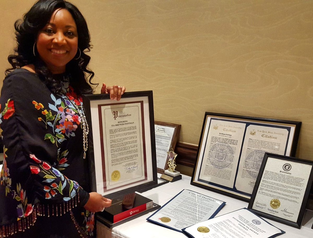 theTiaBrewer's tweet image. To whom much is given (Luke 12:48, KJV). Nvr been satisfied w/"whts in it for me." City of Buffalo, NY State Sen, NY State Assmb, Ellicott Dist Council, Twn of Amherst, @musesq &amp;amp; Xi Epsilon Omega Chap of AKA, thk you for the honor of "Tia Brewer Day in Buffalo, NY!" #Feb28th