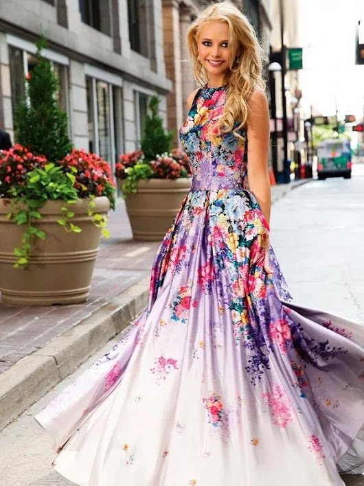 Цветочное платье купить