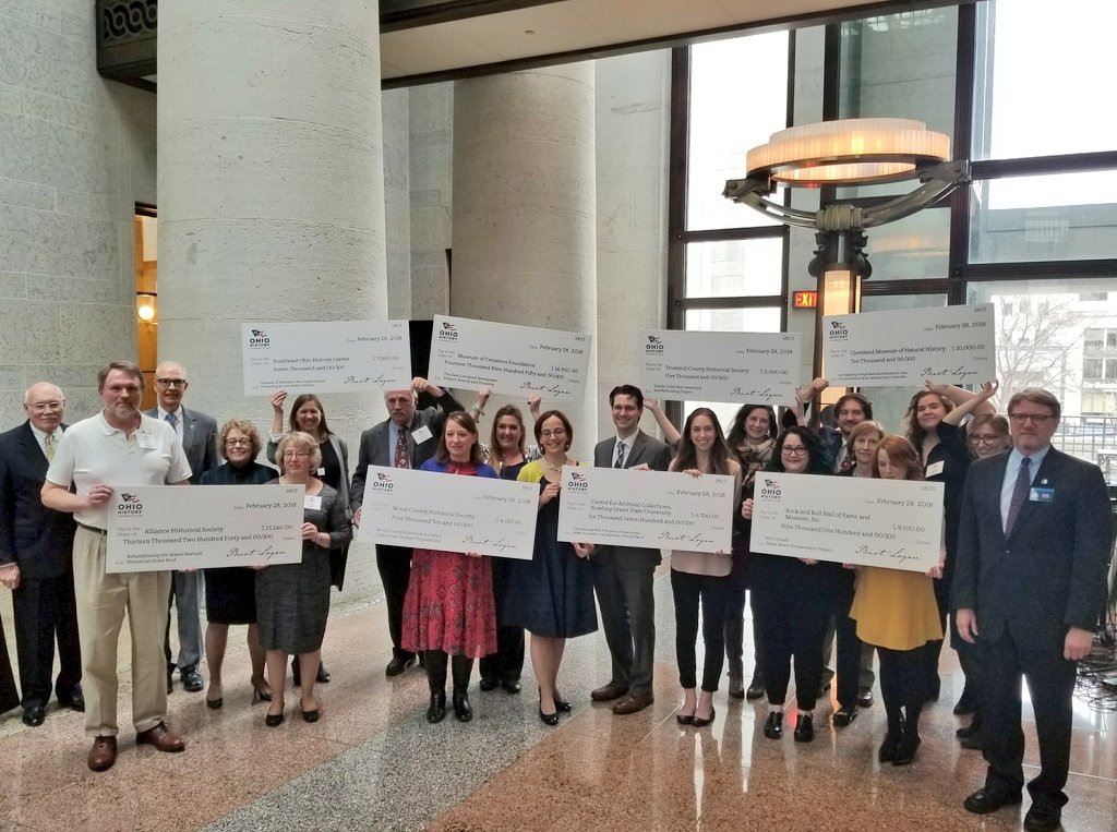 OhioMuseums's tweet photo. Congratulations to all of the recipients of this year's #historyfund grants! #SHD2018 #museumsadvocacy #SpeakUpOhio https://t.co/UoOaadK2oj