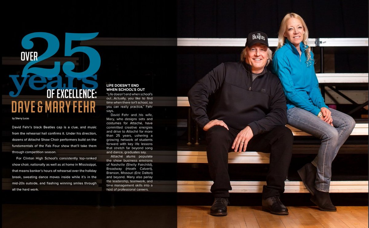 Clinton_Attache's tweet image. Read about Attaché Show Choir Directors David and Mary Fehr and how they've brought more than 25 years of excellence to the show choir program at Clinton High School. goo.gl/XVsLSK @CHSArrowNation @Clintonschools @SherryLucas1 @ProductionsMag #ClintonAttache #showchoir
