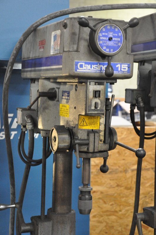 Machinetoolcomm's tweet photo. Used Drills For Sale - 15" CLAUSING 3-SPINDLE DRILL https://t.co/uWvPvilwo7 #drillpress #drill #clausing #machinetool #metalcutting #MFG #machinery #machineshop https://t.co/2ahC6w2k62