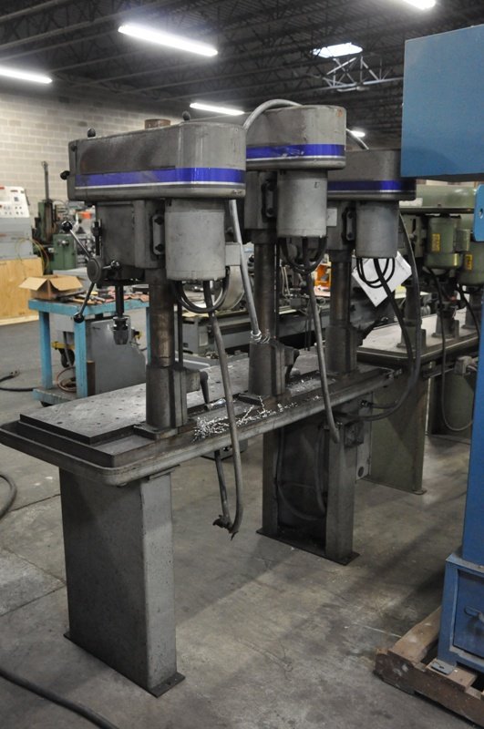 Machinetoolcomm's tweet photo. Used Drills For Sale - 15" CLAUSING 3-SPINDLE DRILL https://t.co/uWvPvilwo7 #drillpress #drill #clausing #machinetool #metalcutting #MFG #machinery #machineshop https://t.co/2ahC6w2k62