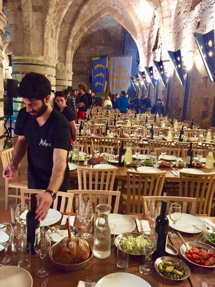 Udita__Roy's tweet photo. Amazing dinner arranged by #ECFG14 at the Knight’s hall Acre after the wonderful conference 👏🏻 https://t.co/K801Ar4wqx