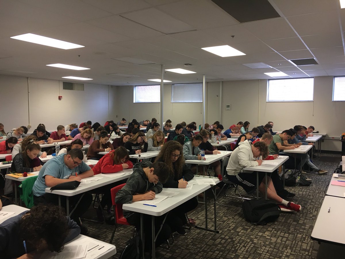 Committed students staying after on a Wednesday to practice two AP essays. #BeACardinal #APLang