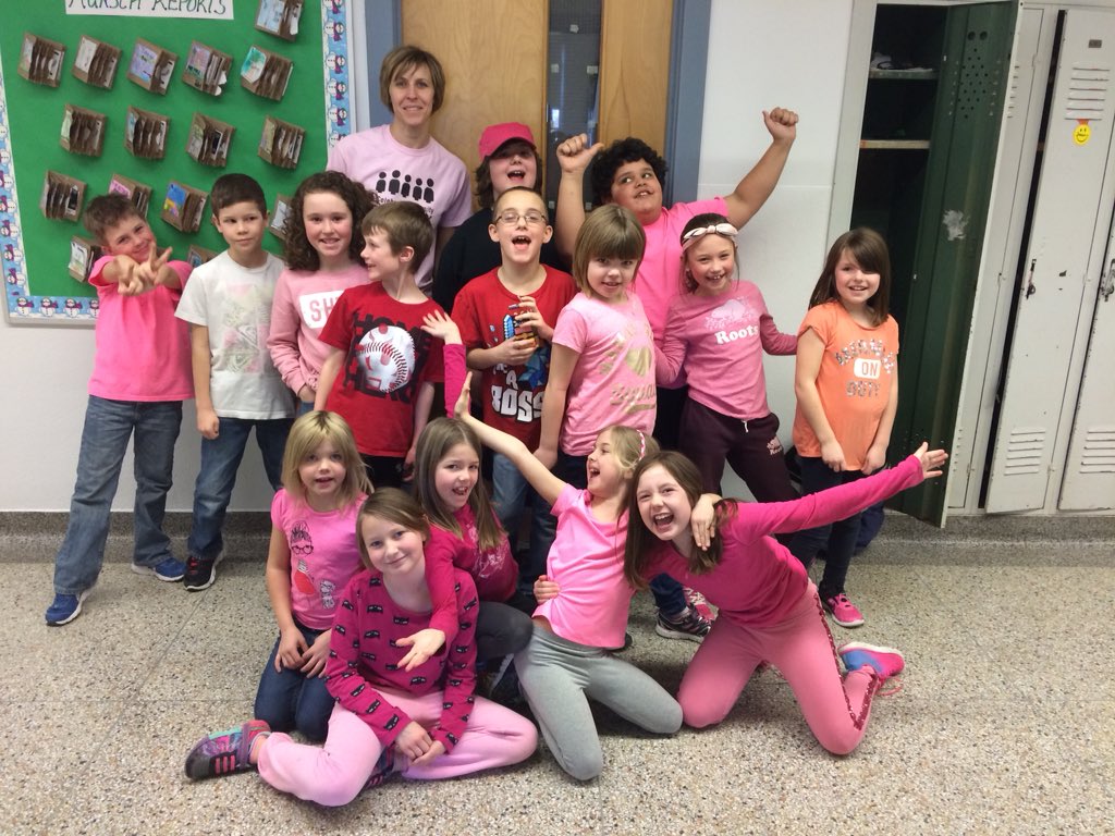 Wearing our pink today to end bullying. #PinkShirtDay #PinkItForward #KindnessMatters