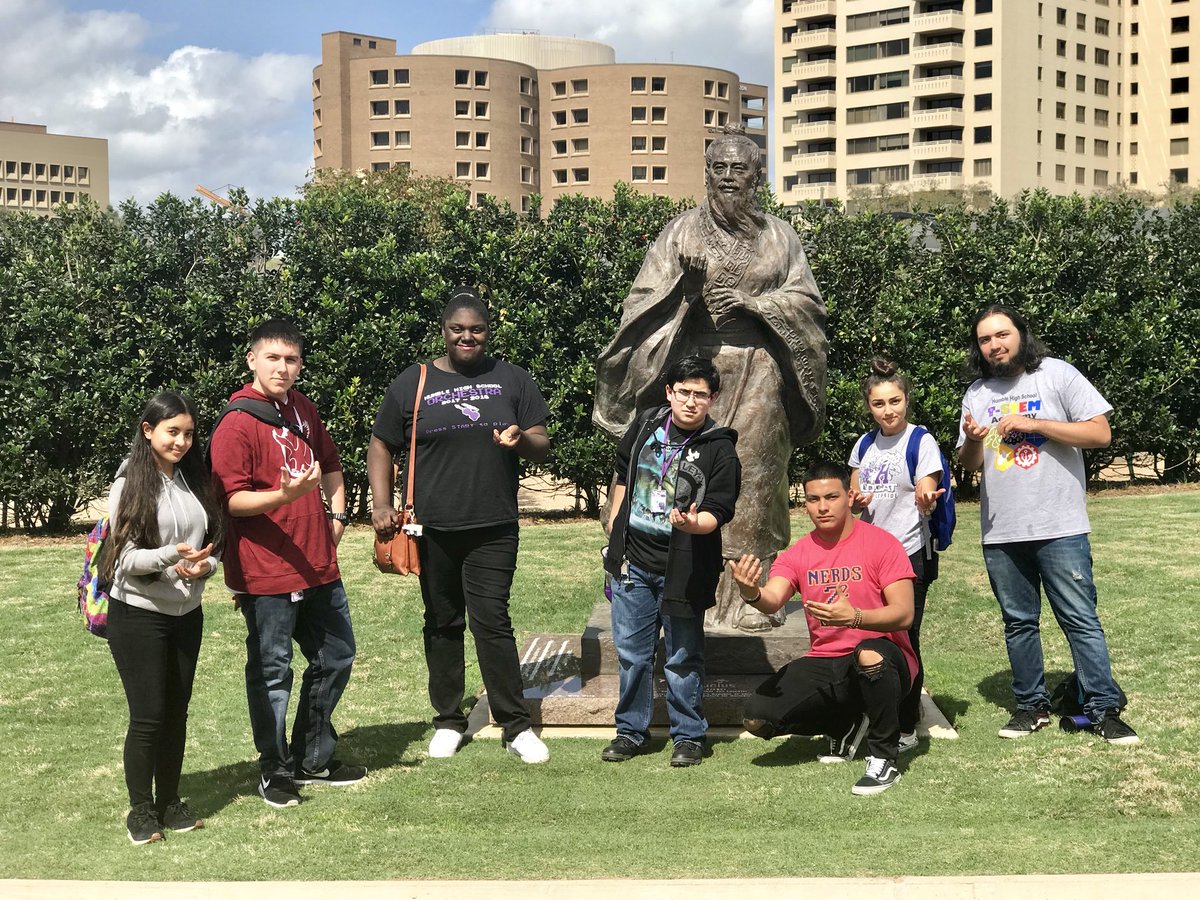 HumbleTSTEM's tweet photo. Confucius say “We’ve had a great day!!” @HumbleTSTEM Academy @HumbleISD_HHS @HumbleISD @hmns #energyhall https://t.co/B5bVZh5dO0