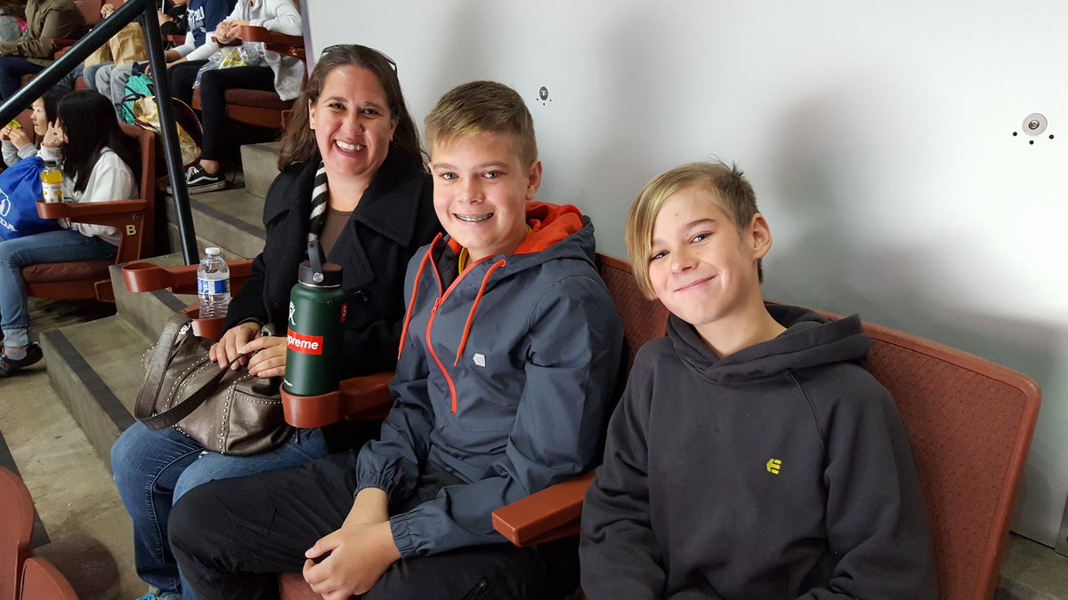 CCSAmyWormald's tweet photo. @CompassCs families and staff having a blast with the @AnaheimDucks at #FirstFlightFieldTrip https://t.co/jc53u78kOo