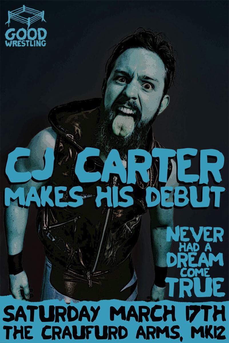 GOODWrestlingUK's tweet photo. Warm your cockles. Buy tickets. CJ Carter debuts at #GOOD7 https://t.co/Wxb8LhlZLo https://t.co/2rfjrCujuY