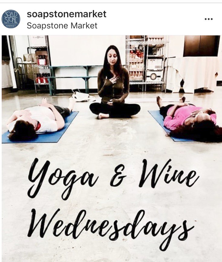 VanNessMainSt's tweet photo. Tonight, and every Wednesday at 6pm come relax at Soapstone Market for Yoga &amp; Wine Wednesdays. Only $20 bucks for a class and a glass! @SoapstoneMarket #VNfun #dcyoga https://t.co/gnlC9W4sEQ