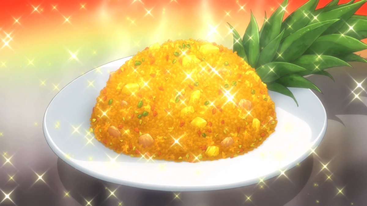 — Pineapple Fried Curry Rice Made by Hōjō Miyoko