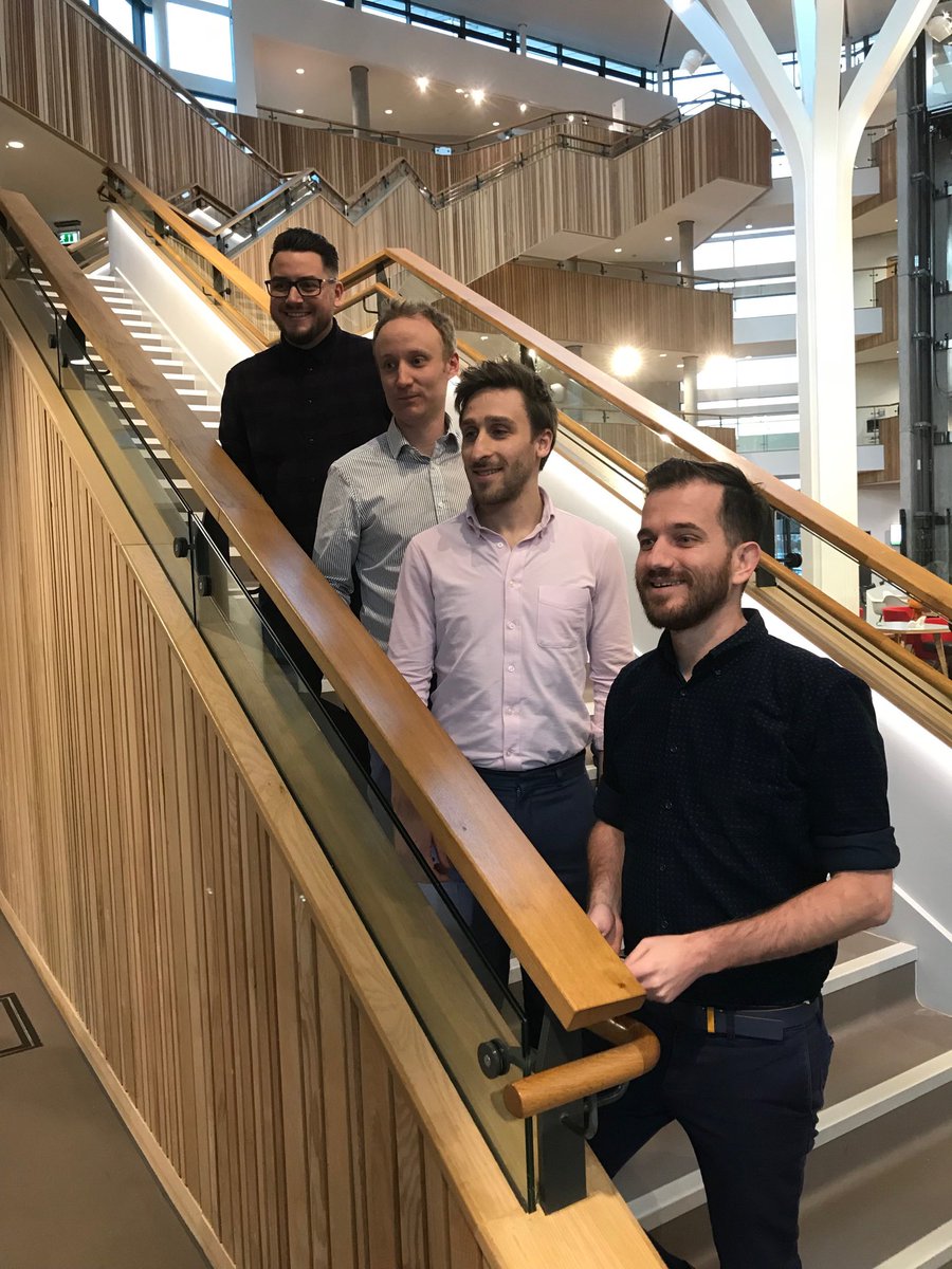 Hixsons's tweet photo. .@DelvesJames PR Head @CIM_Exchange with our speakers tonight at the #MikeWarneEvent #MWE18 @bournemouthuni @JamieSpafford a co-founder of @YouTube 's @sortedfood ;Louie Gatas Digital Marketing Manager @WarnerBrosEnt ; Philip Brown is Head of Influencer Marketing at #Come Round https://t.co/J2oo1637W3