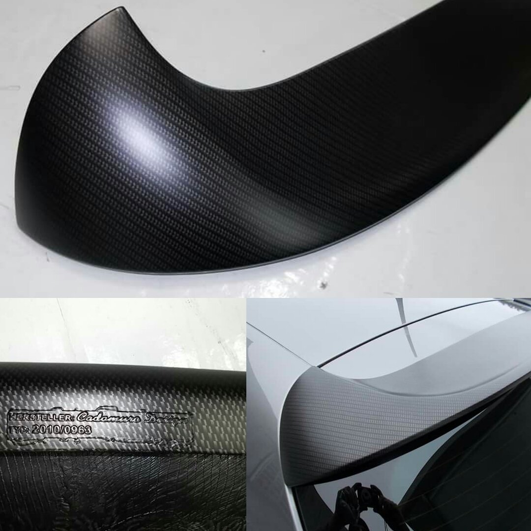 EliaMarega's tweet photo. Lavoro finito! Cubicatura spoiler Cadamuro Design portello posteriore Alfa romeo Giulietta effetto "carbon look" con finitura opaca. #cubicaturavillesse #watertransferprinting #dippatura #carbonlook #opaque #spoiler #carbonio #opaco #carbon #AlfaRomeo #cadamurodesign #2mcar https://t.co/ZLcglhlJVZ