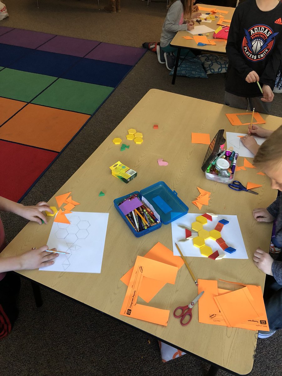 hdreule's tweet photo. Tangram creations!! #reulesroom #DLSchools https://t.co/BaeVSd3iON