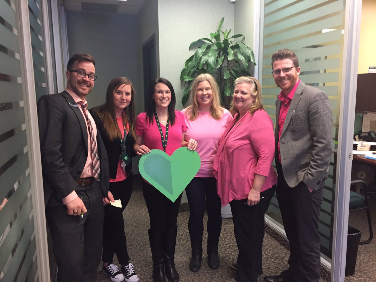 Here at #TD Westmorland we are #proud to wear pink in support of #antibullying 💗 <a href="/STEVEOMACMILLAN/">Stephen MacMillan</a> @NigelWyles_TD <a href="/RobertSMcIntyre/">Robert McIntyre</a> <a href="/fraser1_ashley/">Ashley fraser</a> <a href="/SanaHubaishy/">Sana Hubaishy_TD</a> <a href="/scott_belton/">Scott Belton</a>