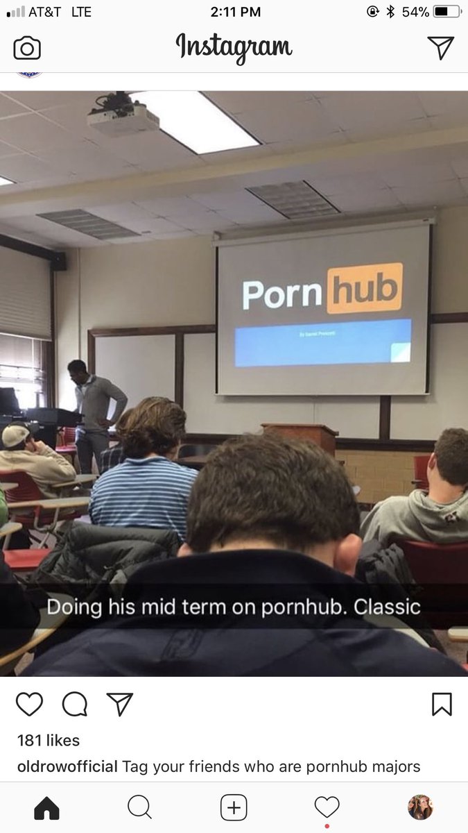 Can someone tell me why my roommates boyfriend did his midterm project on pornhub...and made it on Old row....@julikarfgin