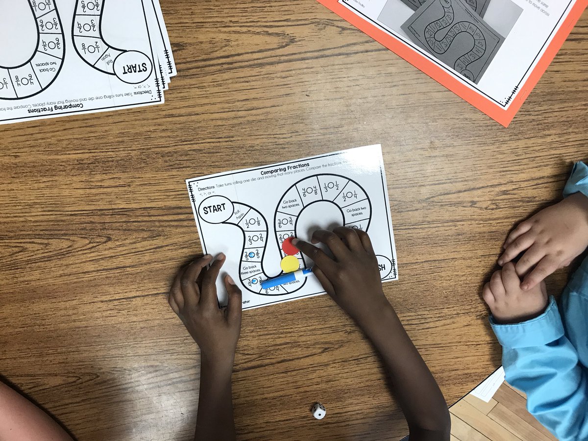 STUCKonthird's tweet image. Having fun while comparing fractions!!