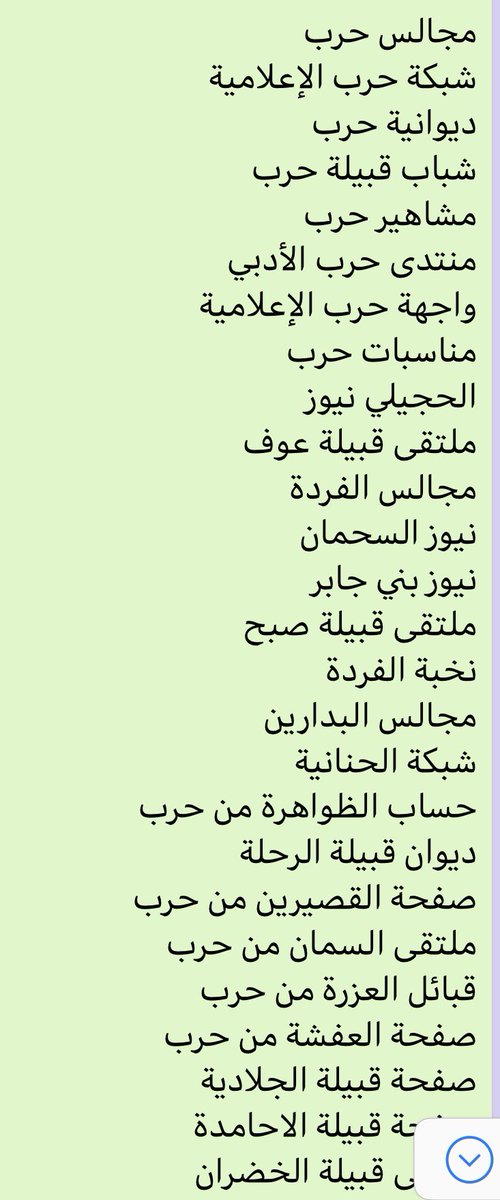 بناءً على الدعوة التي وجهها أمين عام ميثاق الشرف الإعلامي لصفحات ومواقع قبائل حرب الأستاذ أحمد المحمدي الموجهة لهذه الصفحات بطلب تأكيد حضورهم لحفل التوقيع على الميثاق والألتزام بمضامينه فقد استجاب لهذه الدعوة حتى الآن المواقع التالية :
علماً بأن المجال لازال متاح للانضمام للقائمة