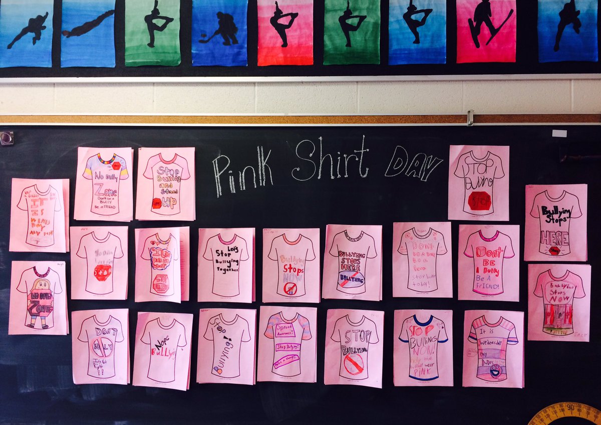 Miss_Priest's tweet photo. We support #PinkShirtDay2018 @TerryFoxTitans in grade 5! https://t.co/Pz8845SQcM