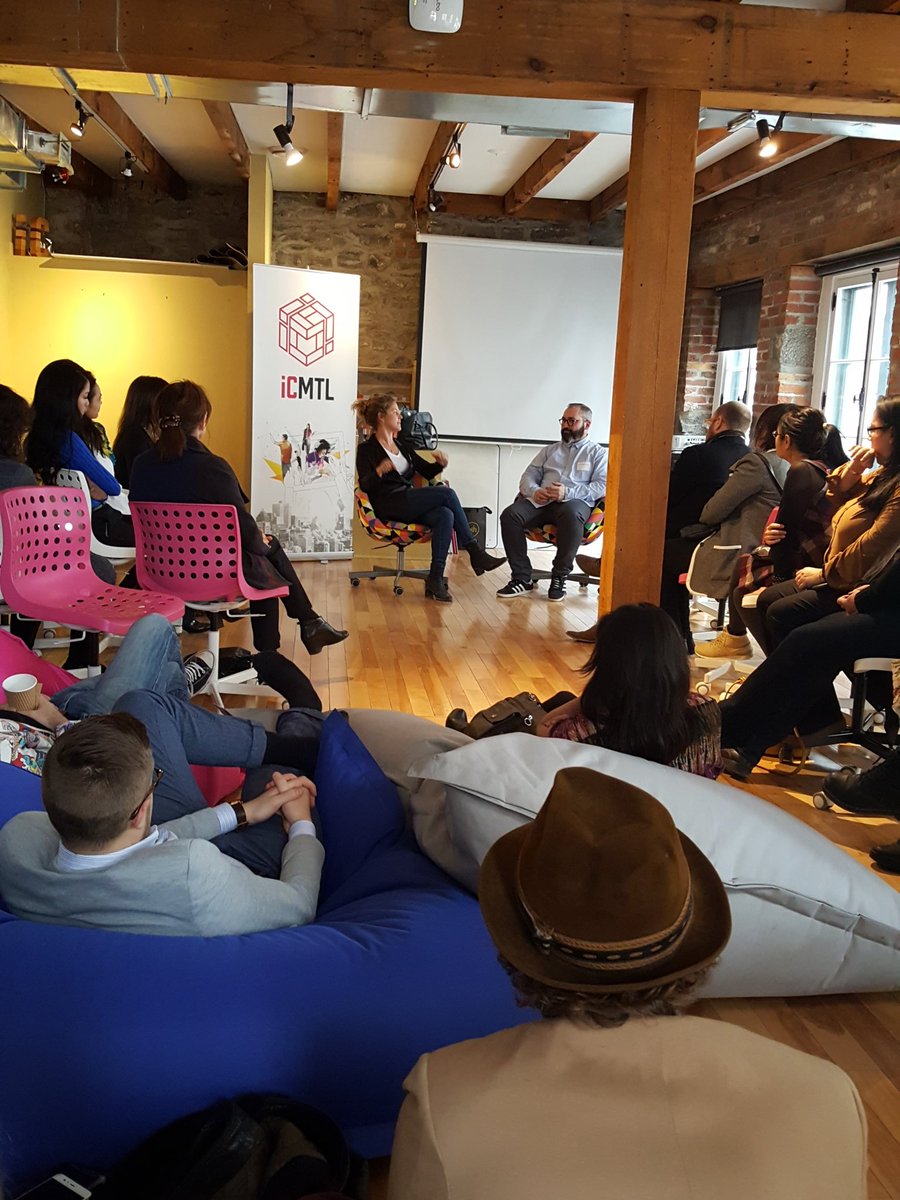 ICMTL_YUL's tweet photo. Harry Drakopoulos of Off the Hook and Stéphanie Cardinal of Humá Design #creative #entrepreneurs https://t.co/3NMgiJZkMV