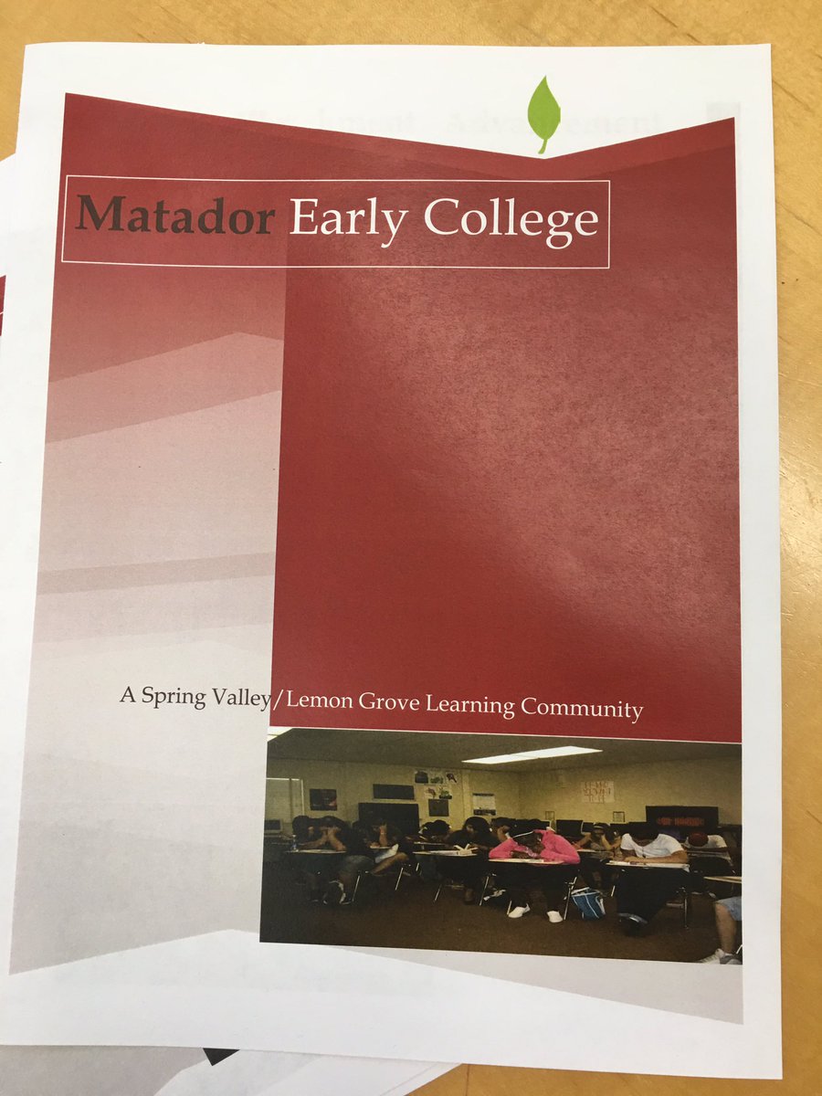Thanks to our friends <a href="/MountMiguelASB/">MountMiguelASB</a> for sharing about the dynamic Matador Early College program.