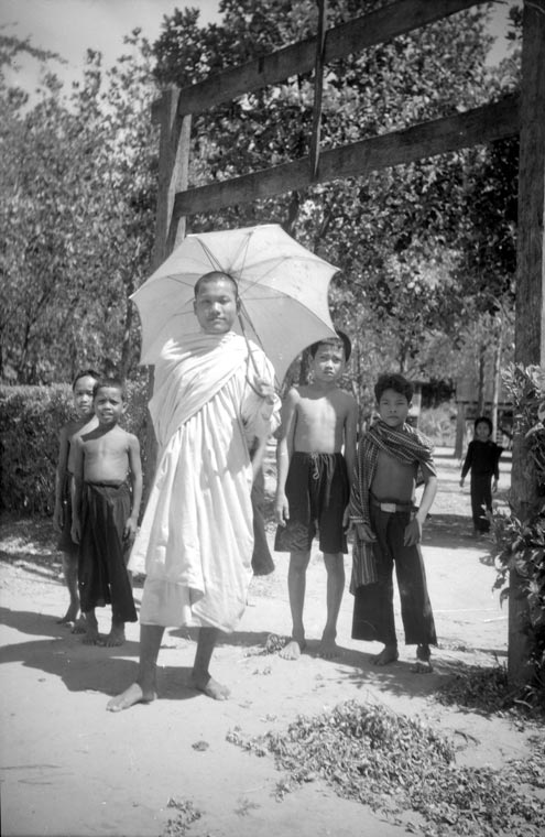 Monks and pagodas in Cambodia