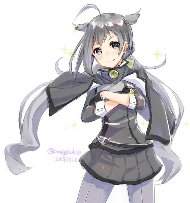 改二コスなら許される
#艦これ版深夜の真剣お絵描き60分一本勝負
#艦これ版真剣お絵描き60分一本勝負_20180228
#清霜 