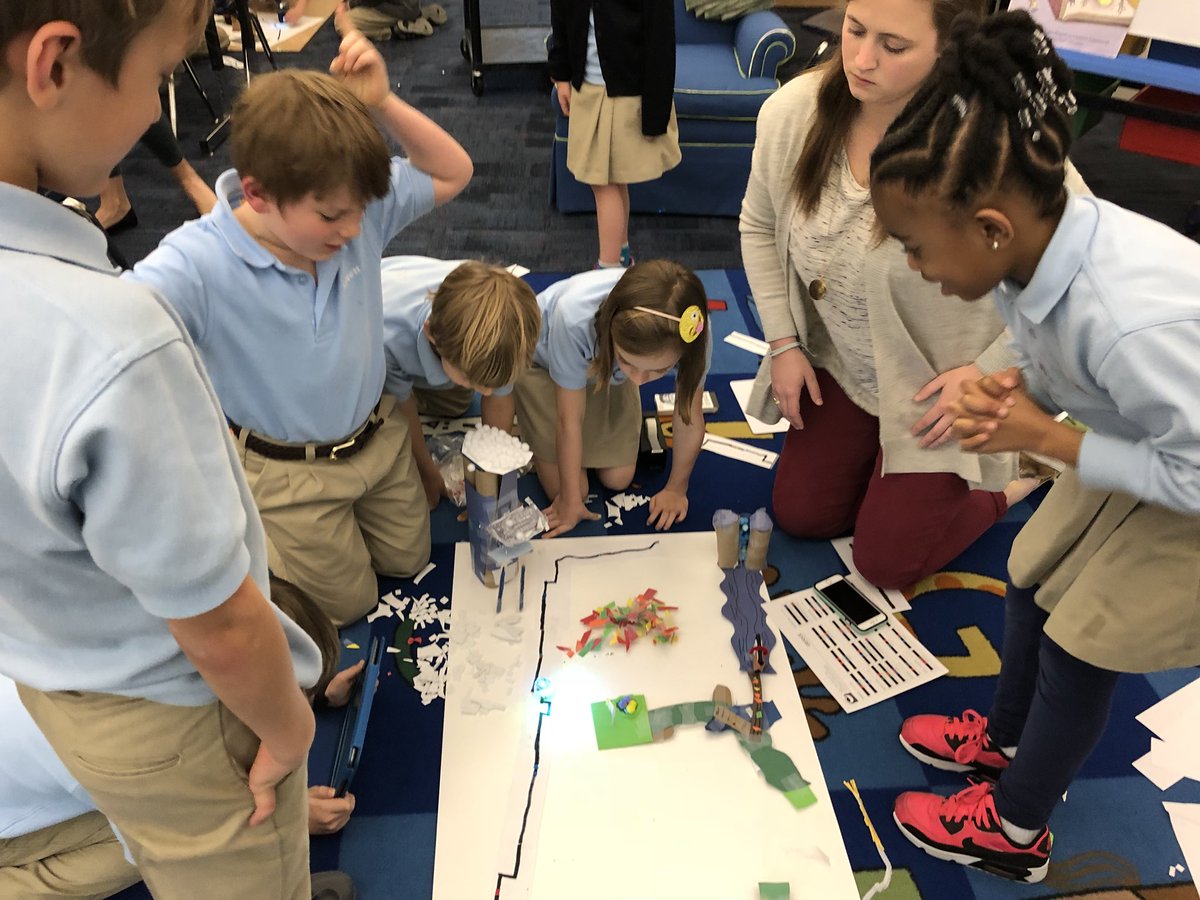 clairemracek's tweet photo. 2nd graders #code robots to travel through the GA regions! #makered #elemaker #inGenStudio @TheLovettSchool @Ozobot https://t.co/9d5NPebmqj