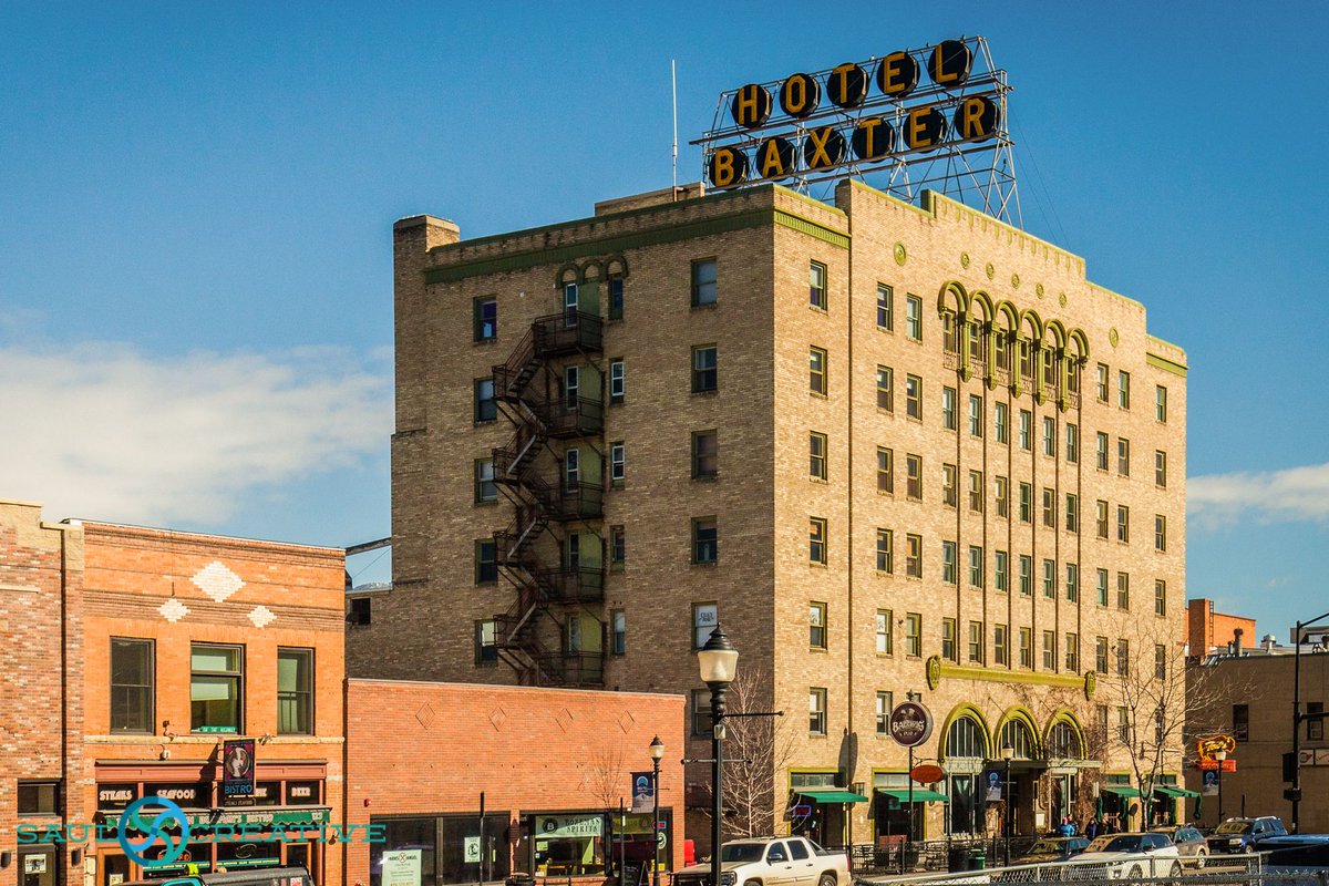thebaxterhotel's tweet photo. Did you know that March is our Birthday Month?! The Baxter first opened it's doors on March 2nd, 1929. Tag your photos for a chance to be featured this month! #baxterlove #thebaxter Thanks for this great photo of downtown Bozeman and #thebaxter @saulcreative https://t.co/eXYF7oOYl5