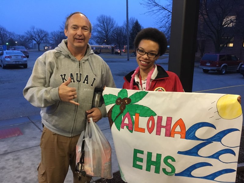 CYKC_EHS's tweet photo. Aloha! Today's #NorthWingWeek themed days was luau. One of our #AmeriCorps members was even doing the most this morning. #makebetterhappen https://t.co/sccWYwmtAH