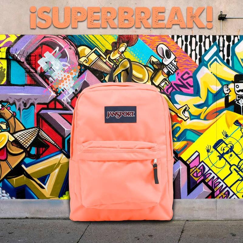 JanSportPy's tweet image. Imponiendo el #urbanStyle con la Superbreak Coral Peaches. 🎒😎😁