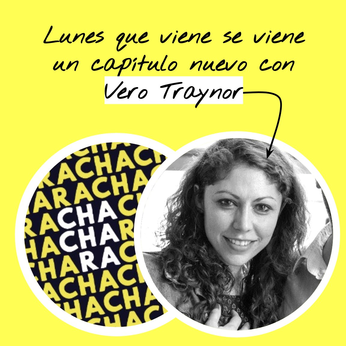 ChacharaPodcast's tweet photo. El lunes que viene en @chacharapodcast tenemos el placer de entrevistar a Veronica Traynor @verotraynor, directora de @punto_lab en Mexico.
No te lo pierdas. Escuchanos en iTunes y todos los reproductores de podcast. https://t.co/SIR1sC4NvT