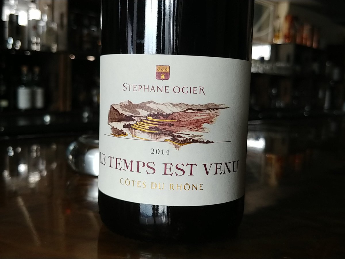 "le temps est venu" translates to "the time has come" and its has, for you to enjoy this killer Côtes-du-Rhône at <a href="/circa1880/">c.1880</a> #winelife