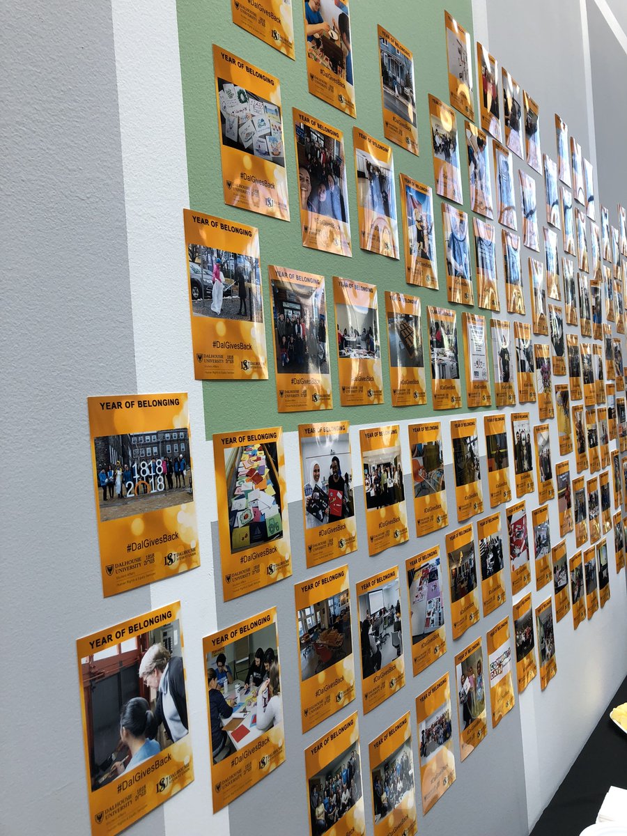 DalhousieU's tweet photo. Drop by the atrium at LeMarchant Place from now until 4 p.m. today to take a visual tour of Days of Action, Dal’s month of giving back. #Dal200 #DalGivesBack https://t.co/psUiupVme8